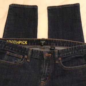 J.Crew Toothpick stretch jeans size 30